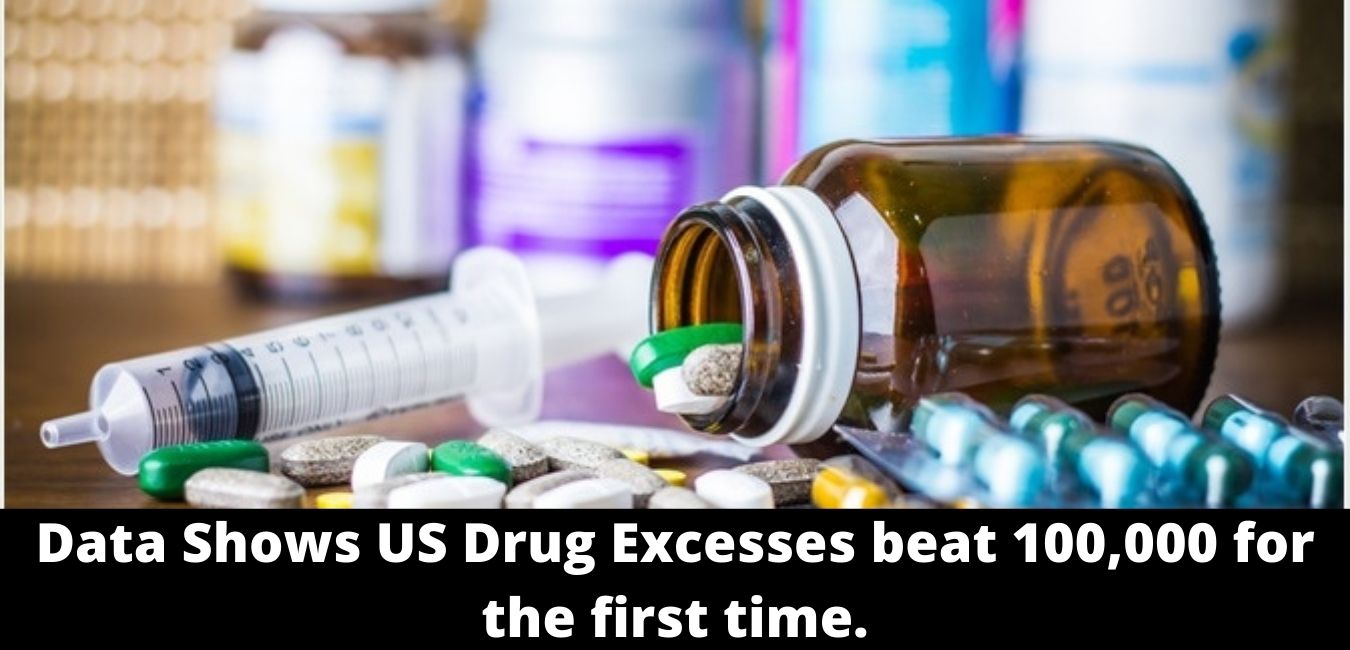 Data Shows US Drug Excesses beat 100,000 for the first time.