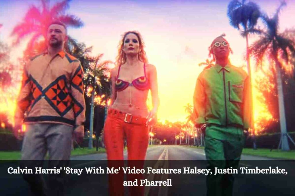 Calvin Harris' 'Stay With Me' Video Features Halsey, Justin Timberlake, and Pharrell