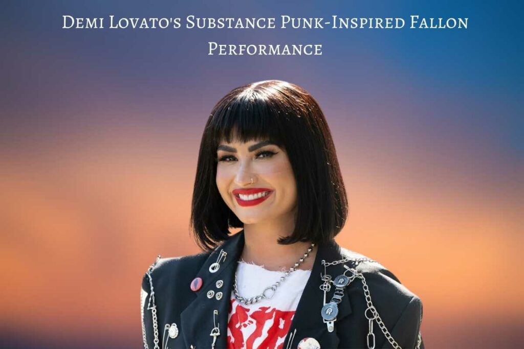 Demi Lovato's Substance Punk-Inspired Fallon Performance