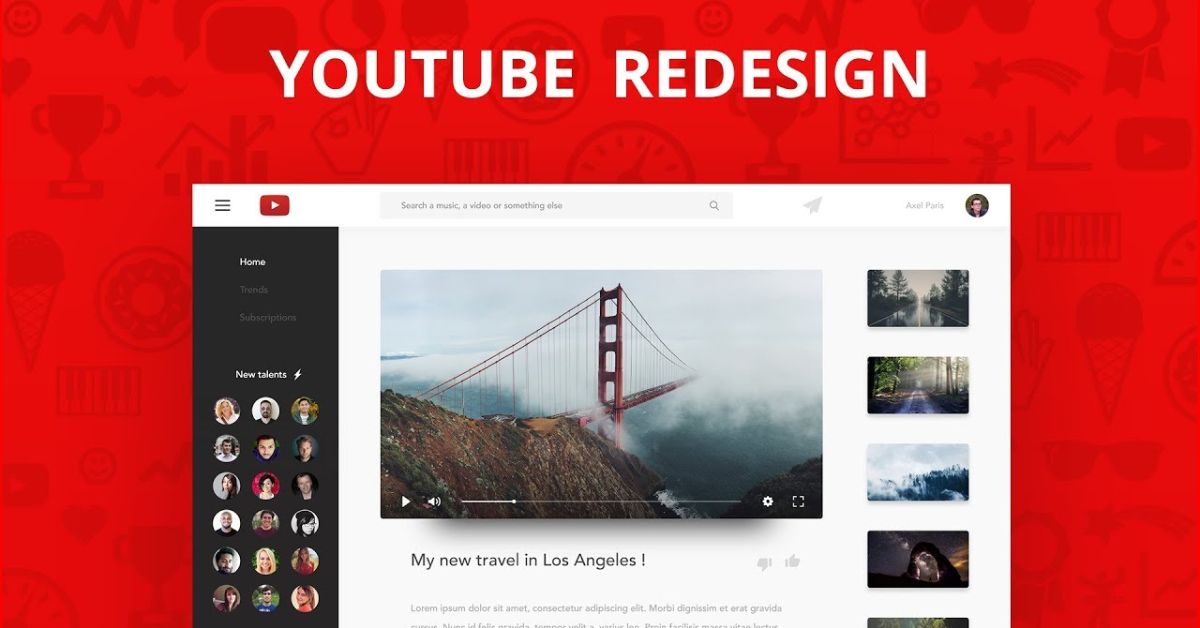 youtube redesign