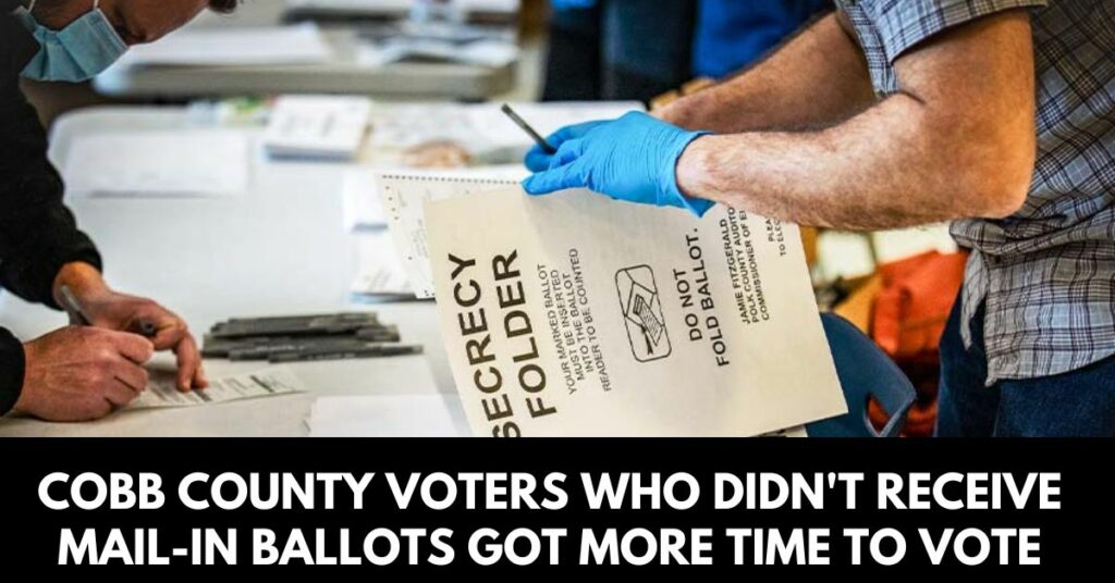 Cobb County Voters Who Didn't Receive Mail