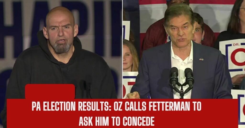PA Election Results: Oz Calls Fetterman To Ask Him To Concede