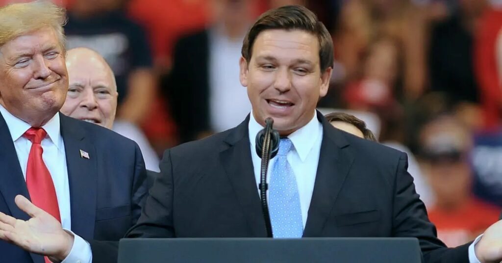 In A New Poll Of Republicans, Desantis Beats Trump By 23 Points