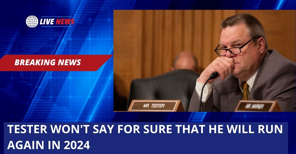 Tester Won't Say For Sure That He Will Run Again In 2024