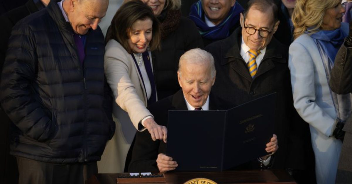 True Colors By Cyndi Lauper Plays In The Background As Biden Signs The Marriage Equality Act