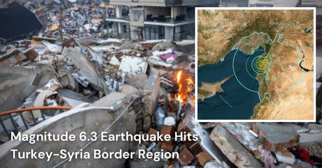 Magnitude 6.3 Earthquake Hits Turkey-Syria Border Region