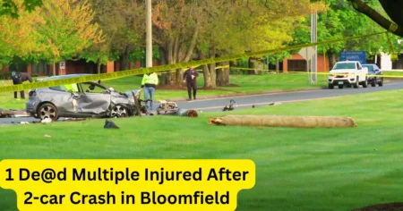 1 De@d Multiple Injured After 2-car Crash in Bloomfield