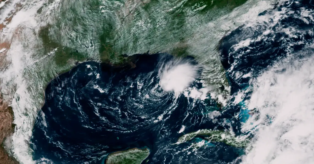 Tropical Storm Arlene in Gulf of Mexico 